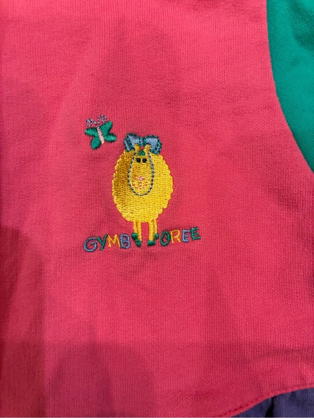 RARE Gymboree Rainbow Tag Colorblock Bows Lamb Baby One-Piece